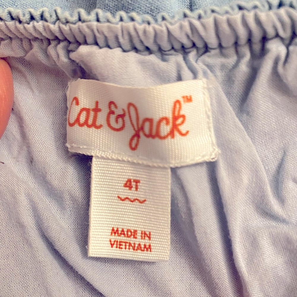 Light Blue Jumper Elastic Smocking Back Girls
Size 4 - Picture 4 of 5